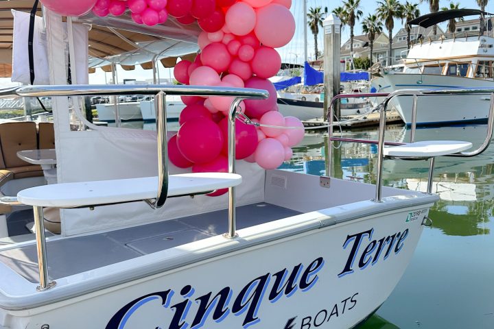 a small boat in a body of water