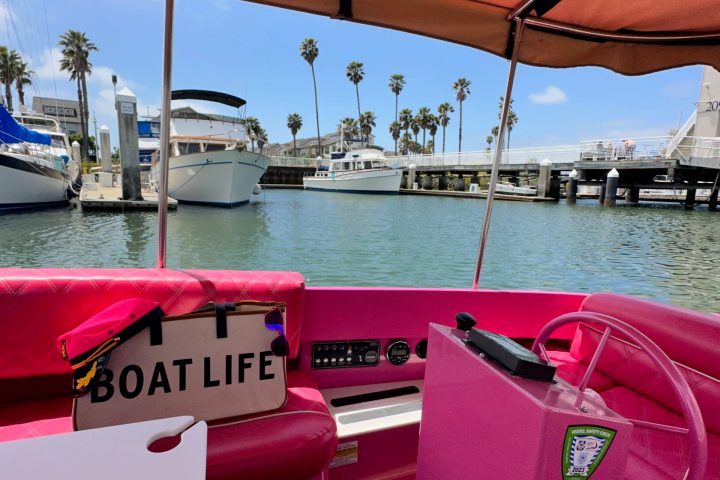 a boat sitting on top of a table